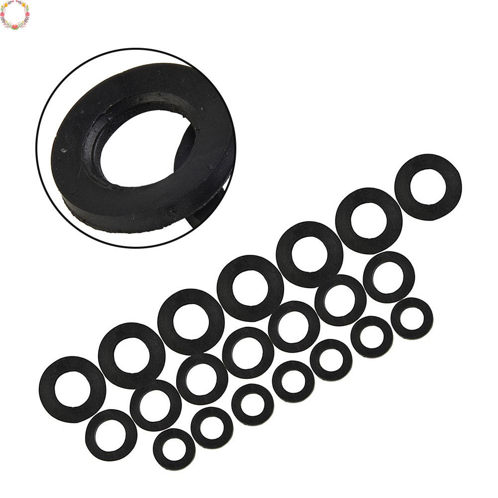 21* Aneka Karet Mesin Cuci Keran Mandi Wastafel Basin Shower Seal Drip Bagian Hitam Set