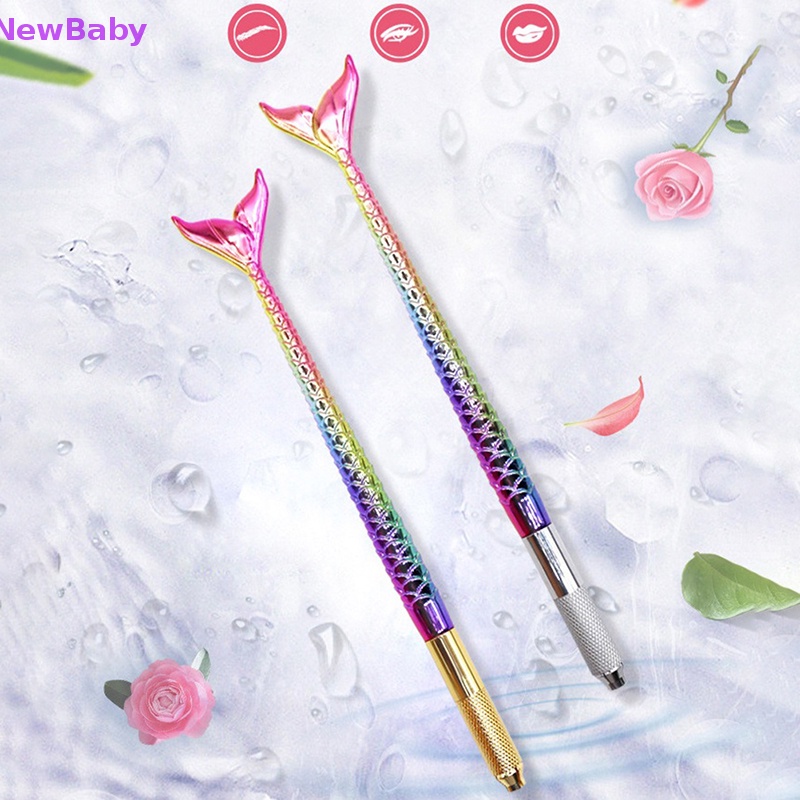 Newbaby 1PC Beauty Mermaid Manual Tattoo Pen Pena Alis Makeup Permanen ID