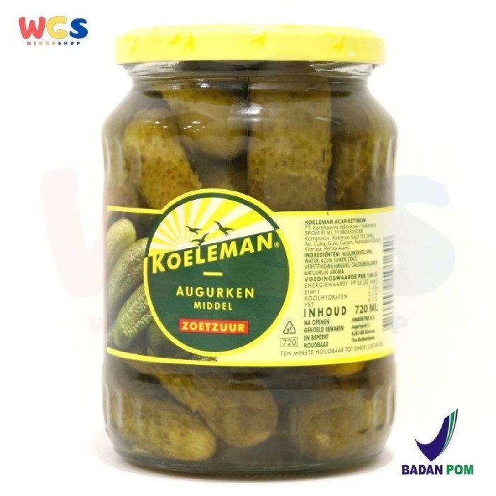 

Makanan | Koeleman Sweet Whole Gherkins 720 gr - Acar Timun