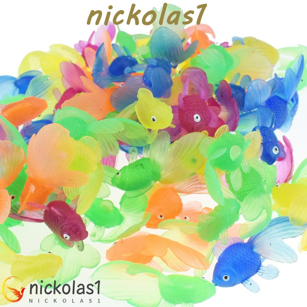 Nickolas1 Mainan Anak Kamar Mandi 20pcs /set Mini Bayi Renang Pantai Mainan Simulasi Ikan Mas