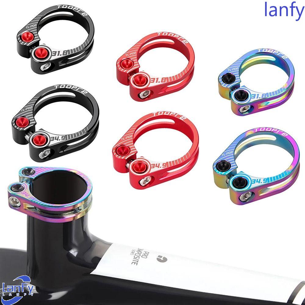 Lanfy Penjepit Kursi Sepeda Bike Parts Aksesoris Sepeda Ultralight Hollow 31.8mm/34.9mm Klem Seatpost Sepeda Quick Release Clamp