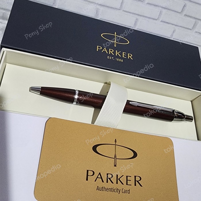 

Pulpen Parker IM Cocoa Chrome Trim Ballpoint