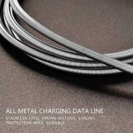 (CABLE METAL) Kabel data Fast Charging micro Usb/ type-c/Usb Lightning premium Quality FAST CHARGING