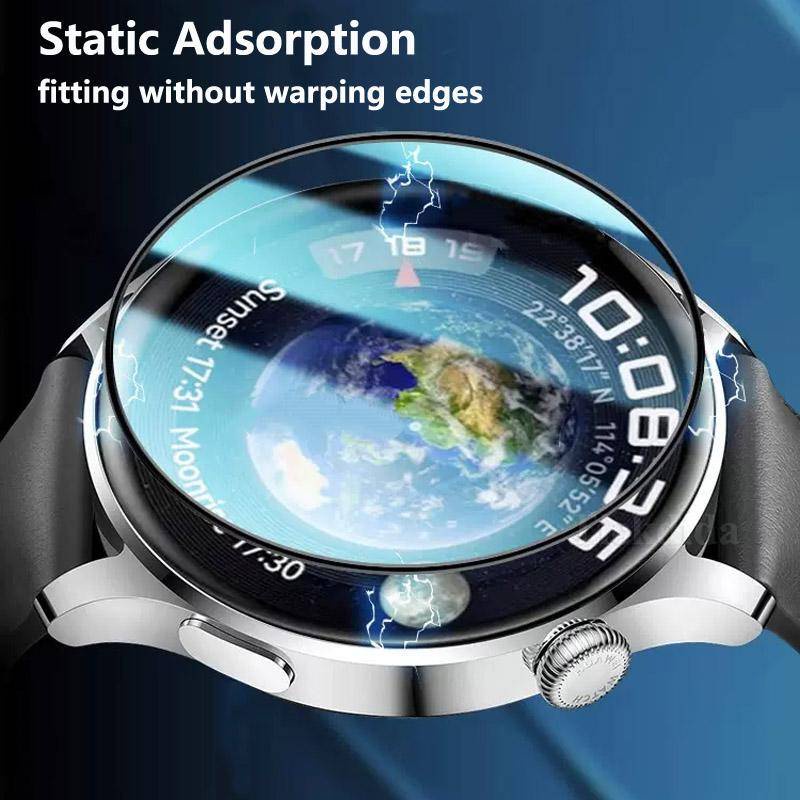 Lembut Tempered Glass Untuk Huawei Watch 4 Pro 46mm 48mm Bening Film Pelindung Untuk Huawei Watch4 Watch4Pro Shell Anti blue light Pelindung Layar Aksesoris