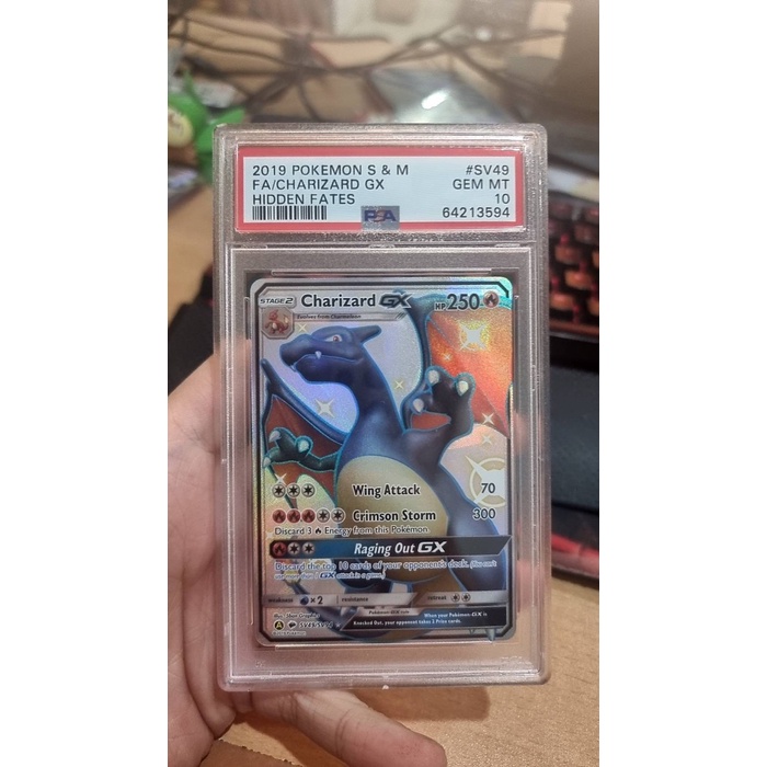 PSA 10 Shiny Vault Charizard GX SV49/SV94 | 2019 Pokemon Hidden Fates