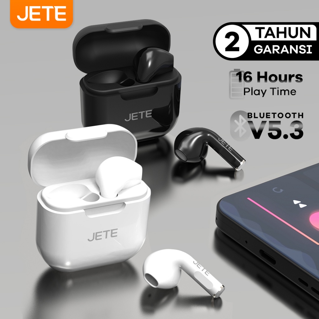 TWS - Headset Bluetooth - Earbuds JETE CE1 Bluetooth V5.3 - Garansi 2 Tahun