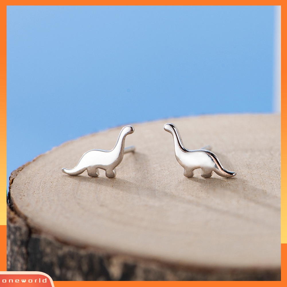 [WOD] Lucu Wanita Mini Dinosaurus Hewan Telinga Pejantan Anting Tindik Perhiasan Hadiah Xmas
