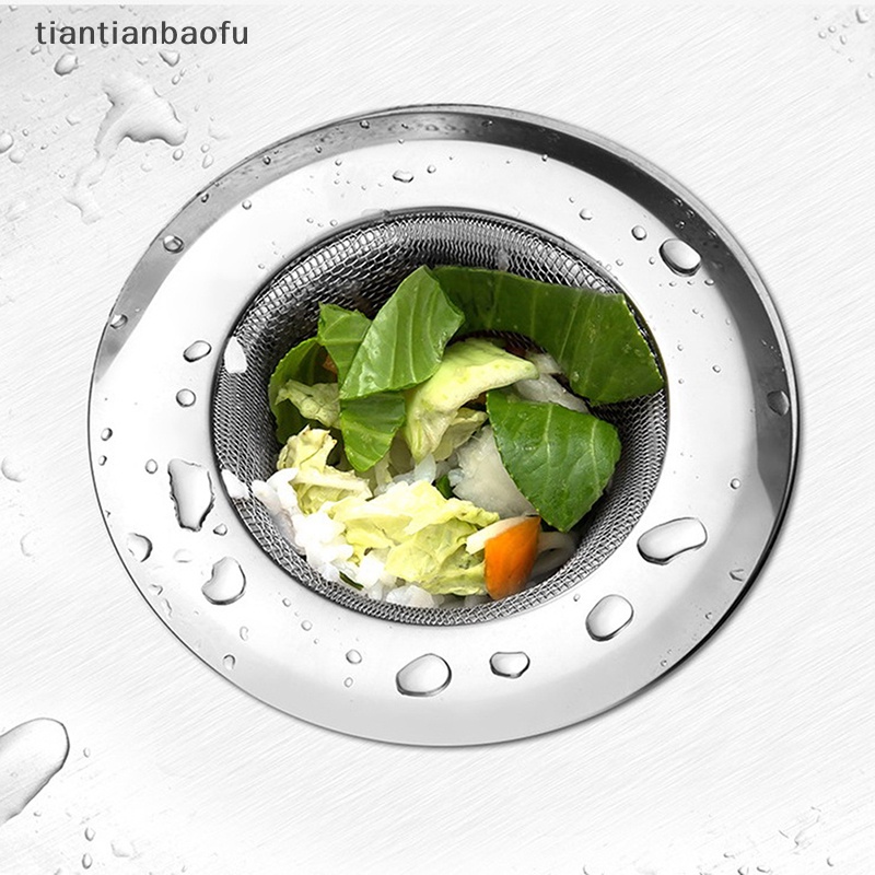 [tiantianbaofu] Saringan Wastafel Stainless Steel Corong Anti Blokir Sink Strainer Butik