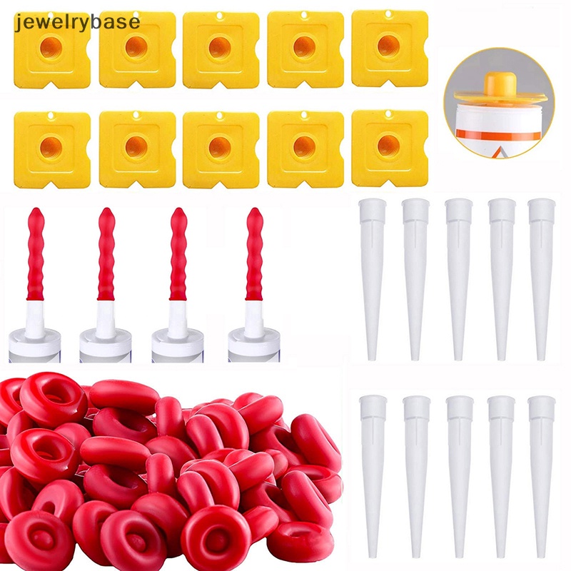 [jewelrybase] 10 /40pcs Caulk Cap Saving Sealer Saver Caulking Tube Lem Nozzle Untuk Sealing Boutique