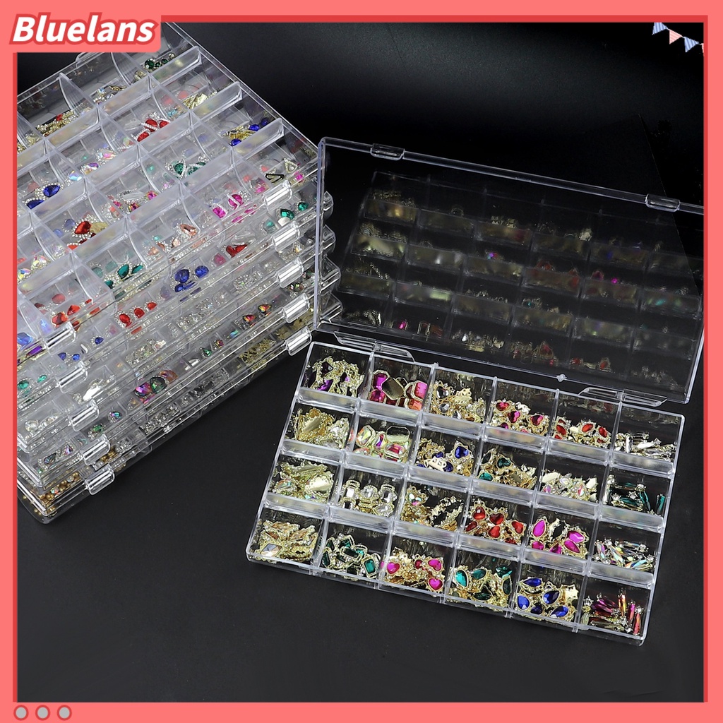 [BLM] 1kotak Nail Art Rhinestones Serba Guna DIY Glittery Fashion Multicolor Cinta Hati Kristal Rhinestones Ornamen Untuk Nail Art Belajar