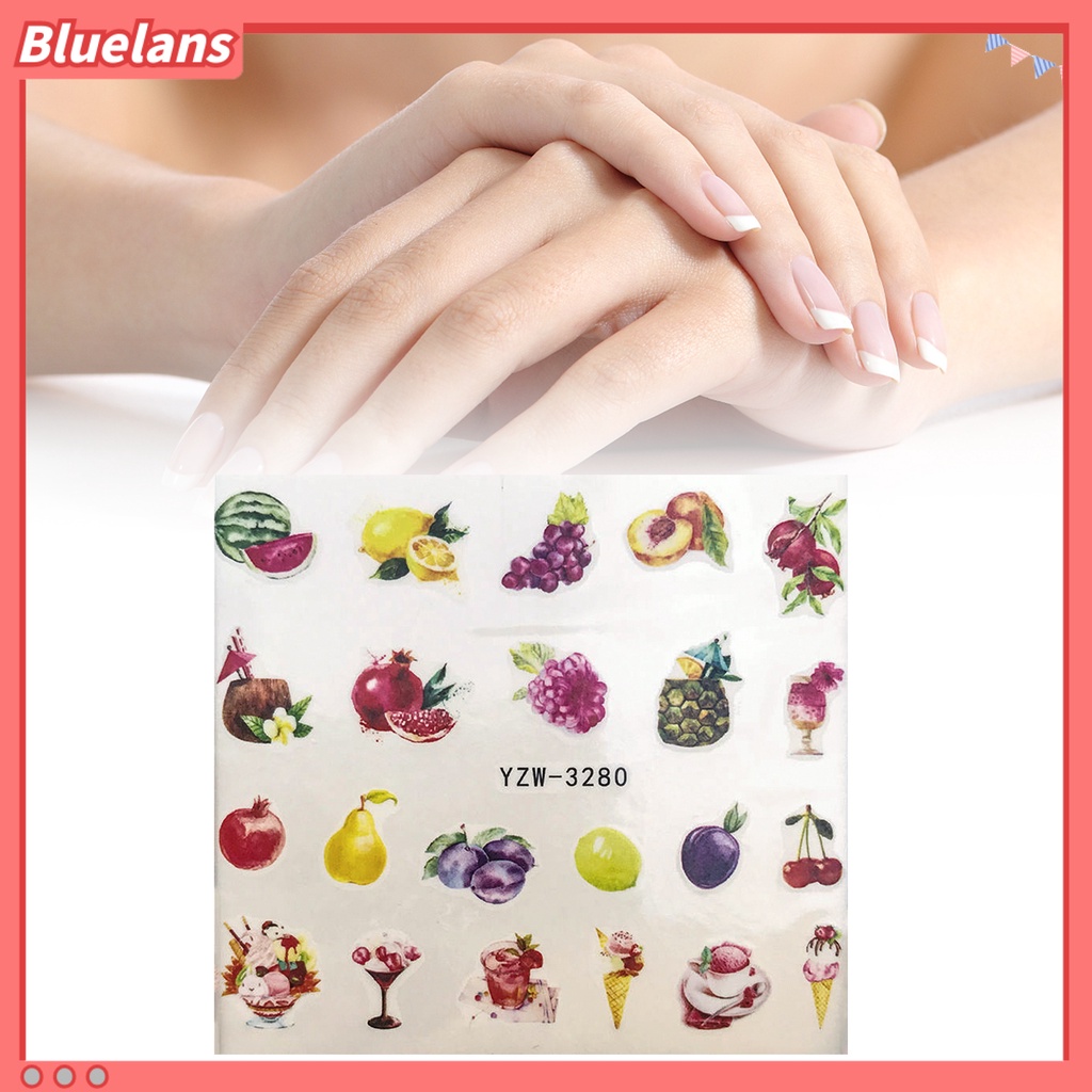 [BLM] Stiker Kuku Desain Artistik Dekorasi Kuku Warna Vibrant2020Model Kuku Terbaru Untuk DIY