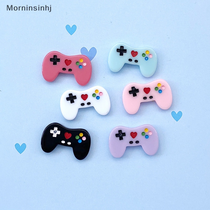 Mornin 5PCS 17.5*28mm Konsol Game Handle Warna Resin Aksesoris Handmade DIY Kepribadian Kreatif Cream Lem Perhiasan Untuk Hadiah Anak id