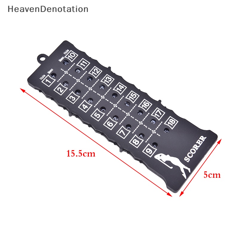 [HeavenDenotation] Kartu Score Putt Golf 18lubang Indikator Penghitung Skor Golf HDV