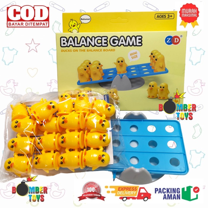 MAINAN ANAK BALANCE GAME KELUARGA FUN EDUKASI TIMBANGAN BERHITUNG MATEMATIKA PINGUIN BEBEK FROG