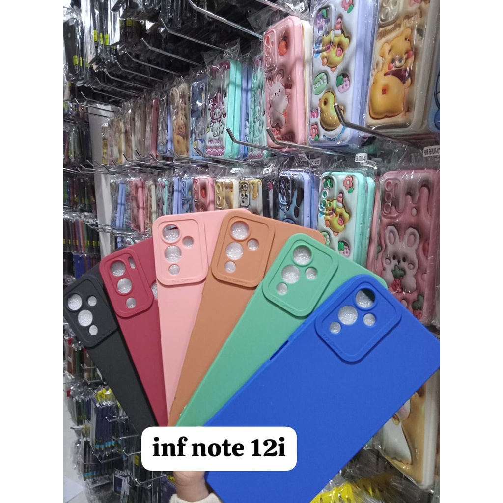 Pro Camera Soft Case Infinix Hot 30/Hot 30i/Smart 7/Hot 20i/Hot 12 Play/Hot 9/Hot 8/Note 12i/Zero 20 Solid Color Angel eye