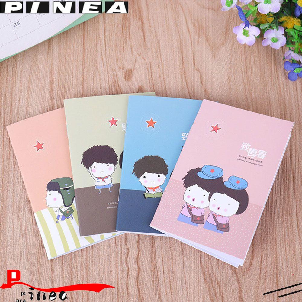 Pineapple 5PCS/5Books Mini Pocket Notepad Siswa Mudah Dibawa Diary Kartun Notebook