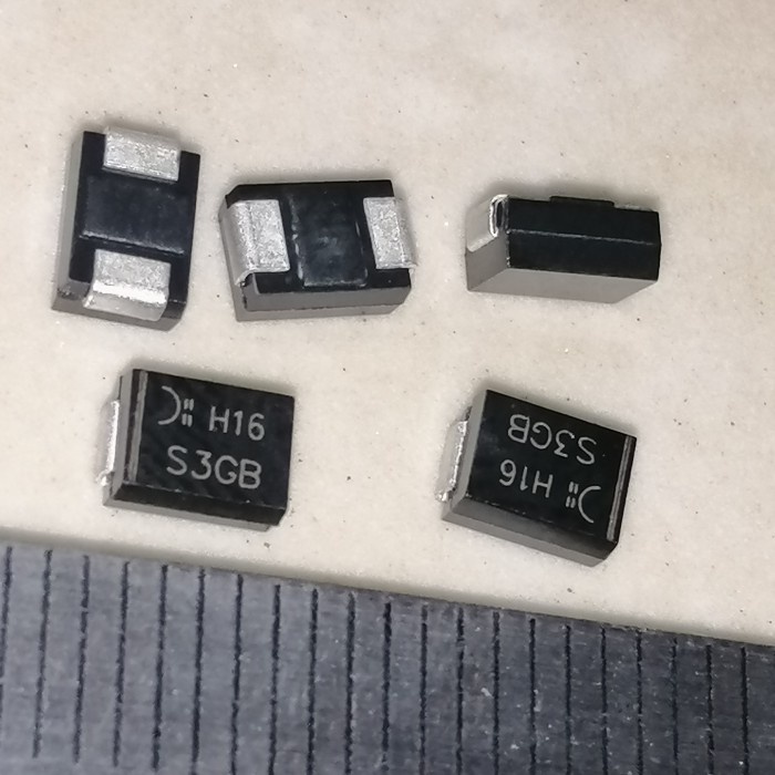 5 Buah 5Pcs S3GB Diode SMB DO-214AA 3A 400V S3GB-13-F Dioda SMD Rectifier S3 GB