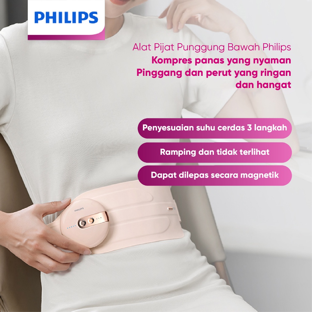 Philips massage Pijat Warm waist/Promote blood circulation/Reduce waist fat PPM4325