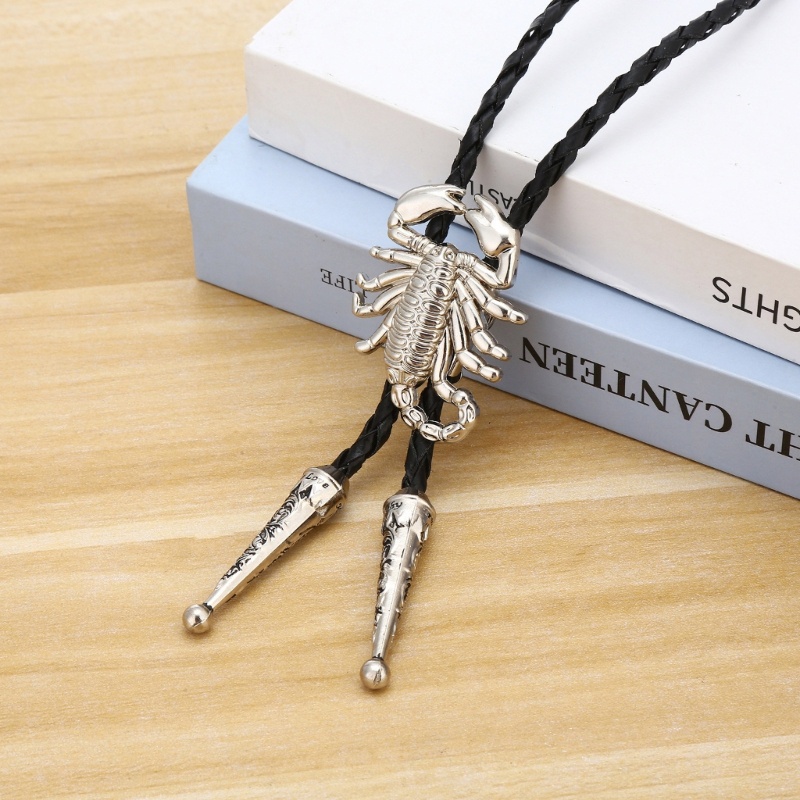 Zzz Vintage Koboi Barat Bolo Dasi Scorpion Daster Keren Kalung Kostum Aksesori Gaya Asli Amerika Bola-Tie West