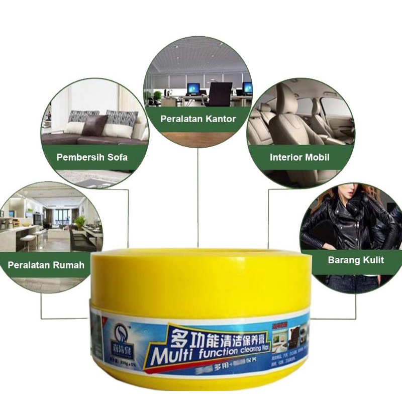 cream pembersih sepatu sofa kulit mobil dapur serbaguna magic cleaner leather multifunctional cleani