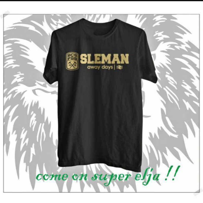 Kaos baju Sleman away day / T-shrit suporter PSS Sleman BCS Brigata curva sud away day
