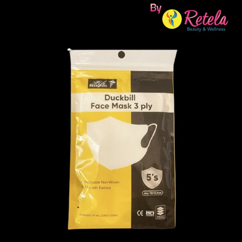 LIFE RESOURCES DUCKBILL FACE MASK 5 PCS