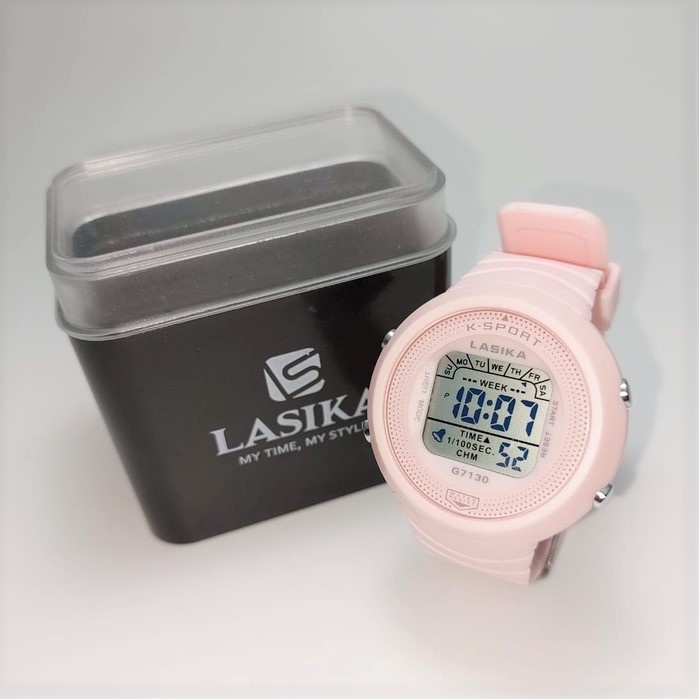 Banyak warna! Jam tangan anak perempuan / laki digital sport Lasika G7130, tahan air &amp; dapat kotak.