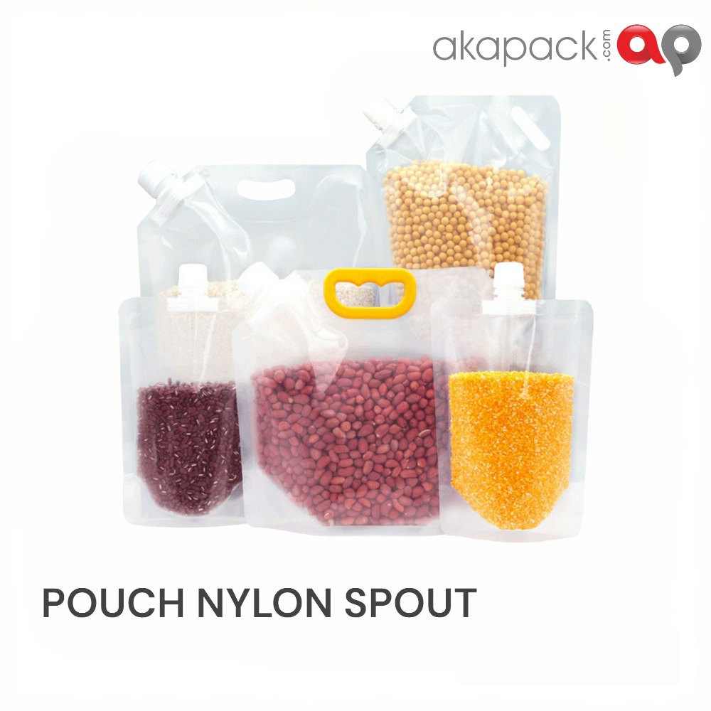 Kemasan Pouch Spout Liquid 1L / uk 18x26cm / dengan Handle