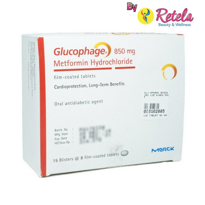 GLUCOPHAGE 850MG 1 STRIP 8 TABLET