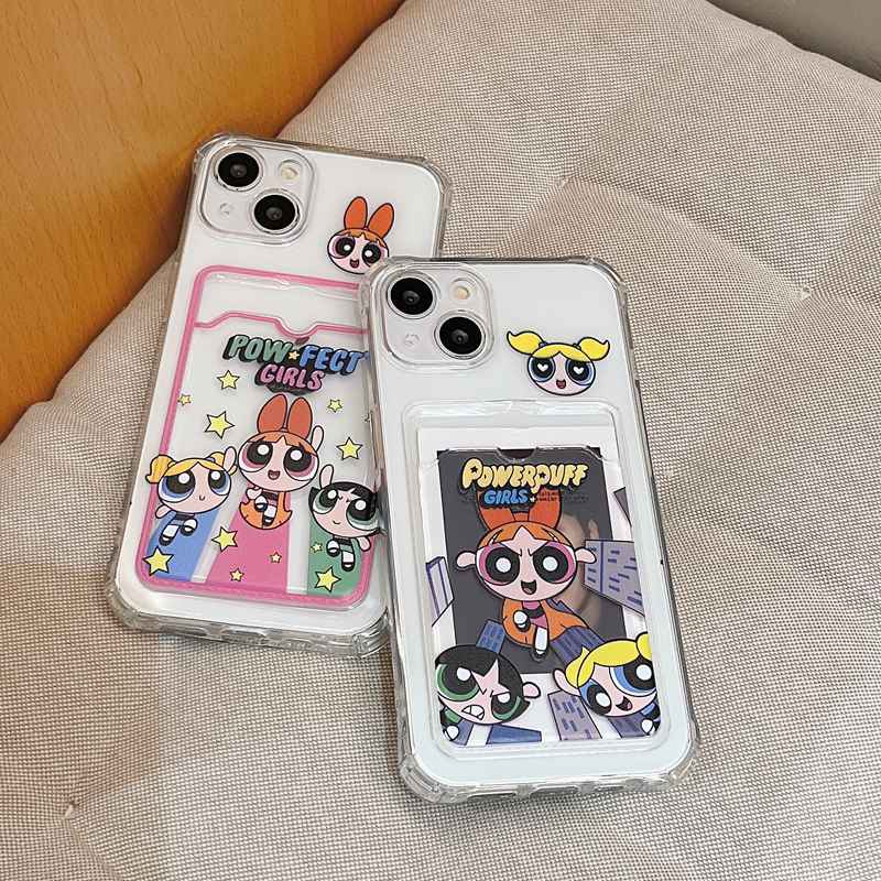 Card Case The Powerpuff Girls Soft Case HP iP iPhone 14 13 12 11 Pro X XS XR Max 7 8 + Plus FTD Casing Apple