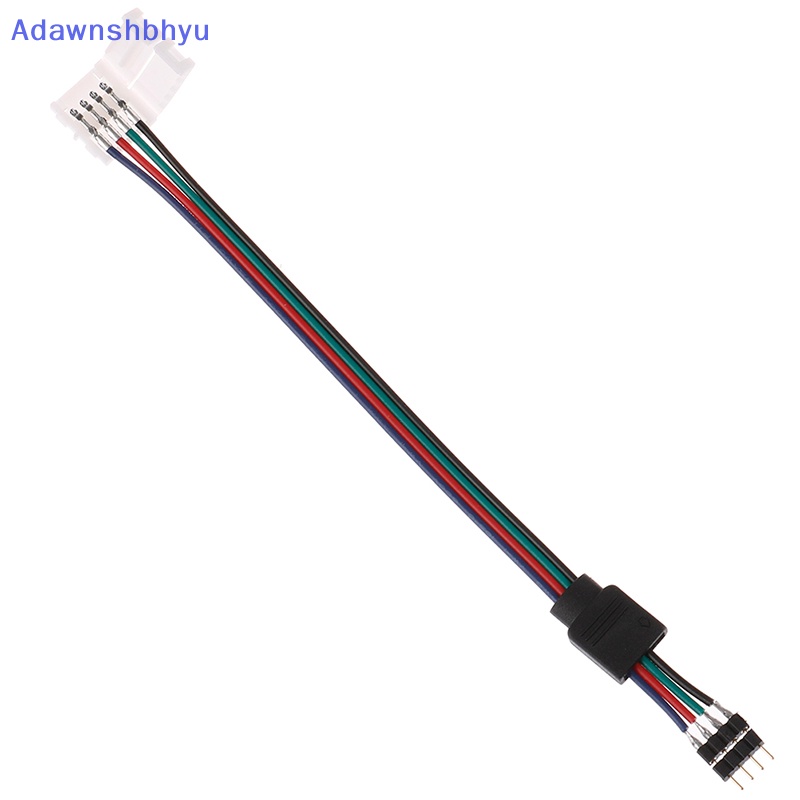 Konektor Lampu led strip Adhyu 15cm 5050inc RGB 4pin strip Ke power Adapter connector ID