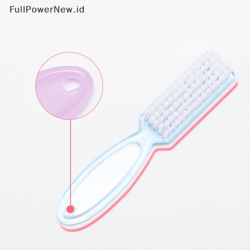 Power Sikat Pembersih Debu Kuku Gagang Plastik Manicure Pedicure File Tool ID