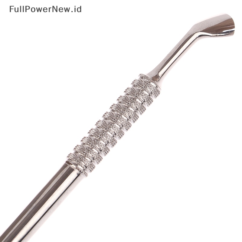 Power Manicure Pedicure Nail Art Cuticle Pusher UV Gel Remover Alat Penghilang Kulit Mati ID