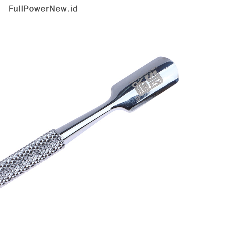 Power Stainless Steel Untuk Menghilangkan Kulit Mati Double-Headed Nail Remover Push ID