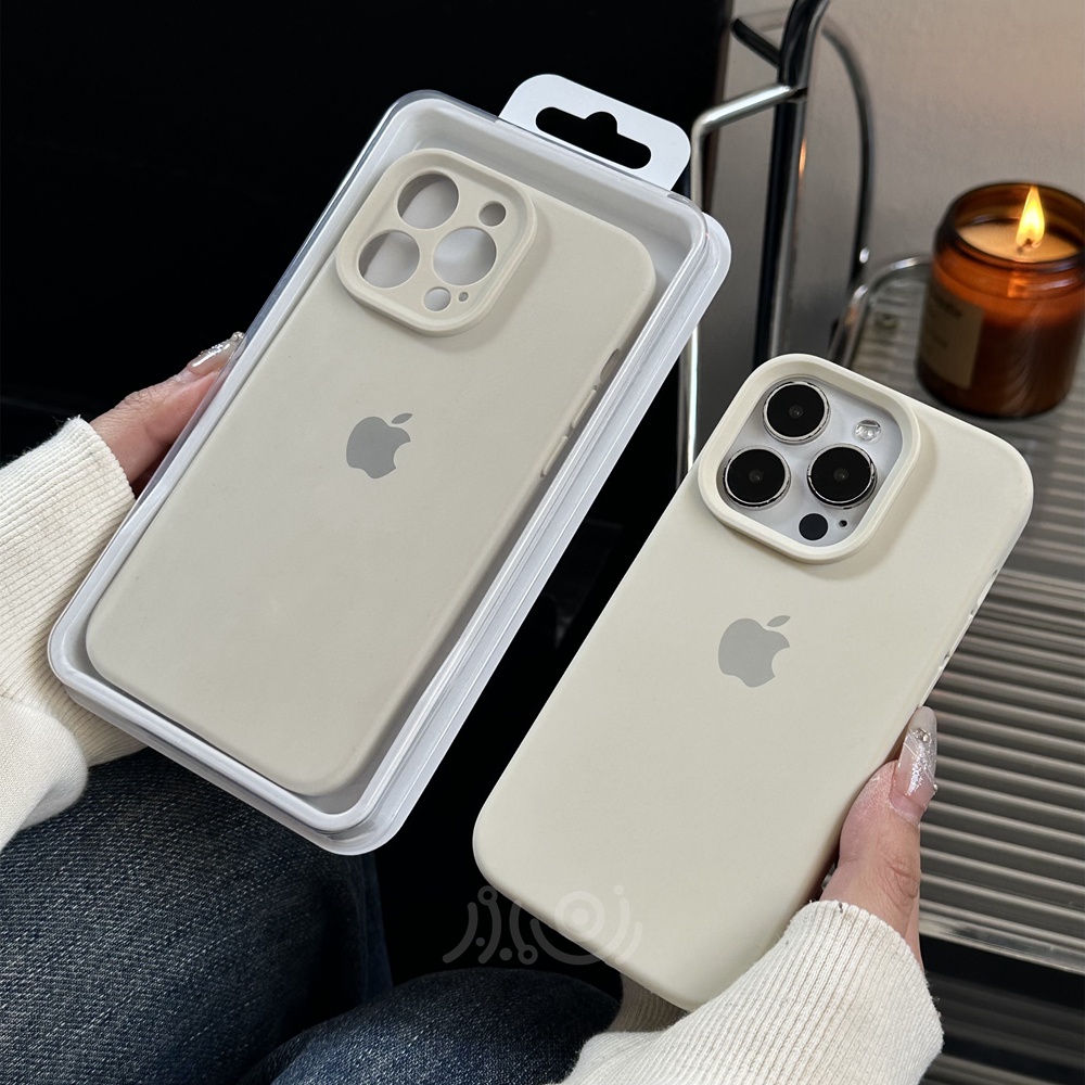 IPHONE Full Cover Casing Ponsel Silikon Cair Untuk Iphone11 12 Pro Max13 14 Pro Max Casing Iphone14 Plus Full Cover Shockproof Soft Case