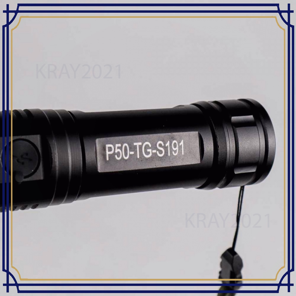 TaffLED Senter LED Long Range Zoom USB Rechargeable P50 - TG-S191