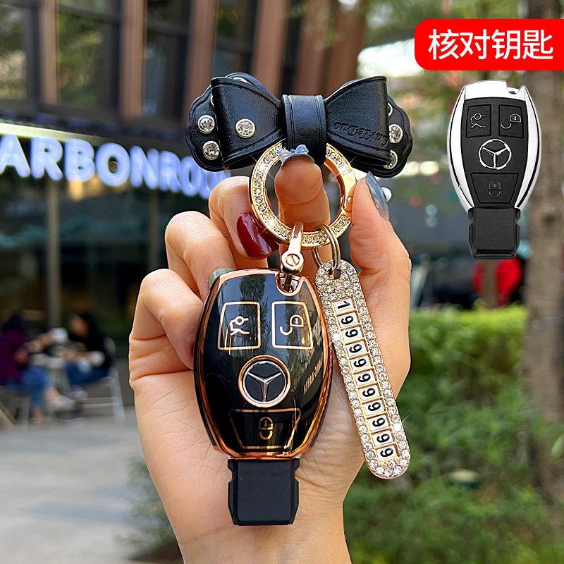 Untuk Mercedes-Benz 3B remote control key shell Untuk Pengganti W203 W210 W211 smart key shell