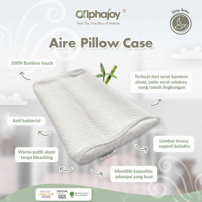 ALPHAJOY AIRE BAMBOO CASE Sarung Bantal Alphajoy AIRE Bamboo