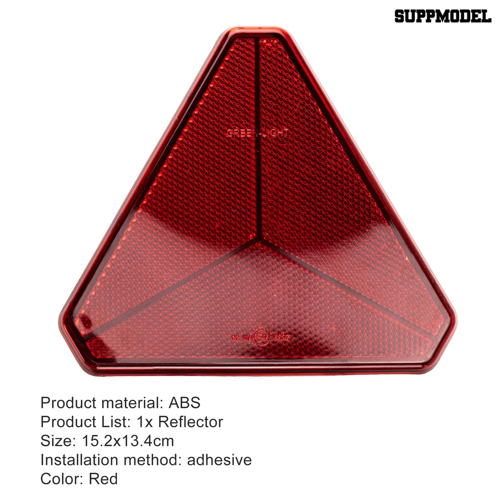 [SM]Warning Reflector Reflektor Peringatan Keamanan Segitiga Tahan Aus Anti Air Super Terang Untuk Mobil