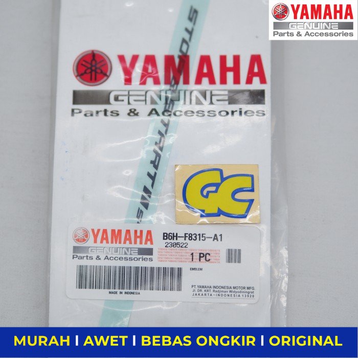 Emblem Stiker Stop Star All New Nmax Merah B6H-F8315-A1 - Sparepart Sperpart Spare Part Motor Yamaha