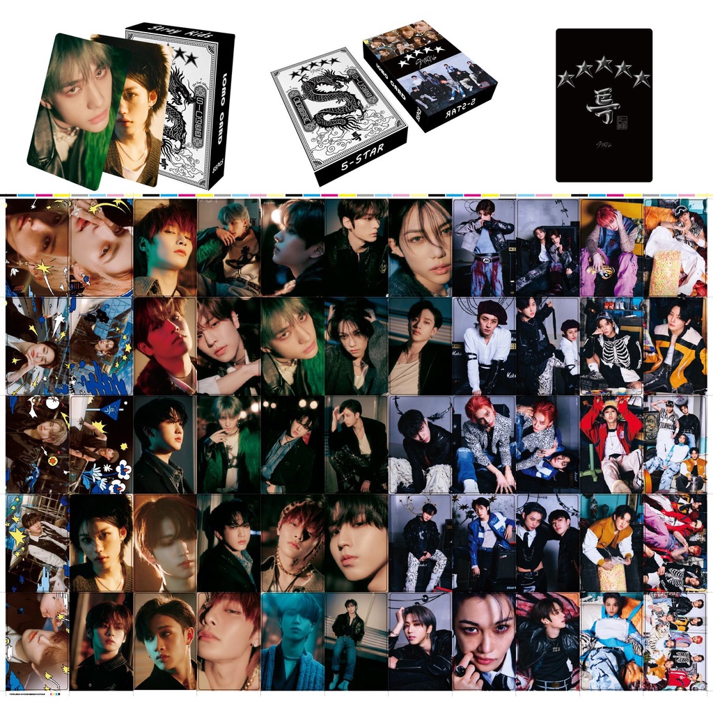 55pcs /box STRAY KIDS 2023album Jepang Baru 5bintang Photocards Kartu Lomo Straykids Kpop Collection