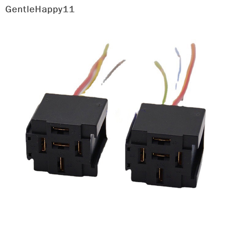 Gentlehappy Bakelite Relay Socket Tahan Suhu Tinggi Relay Socket Relay Mobil 4pin 5pin Relay Otomotif Untuk Head Light Ac Dengan Relay Socket id