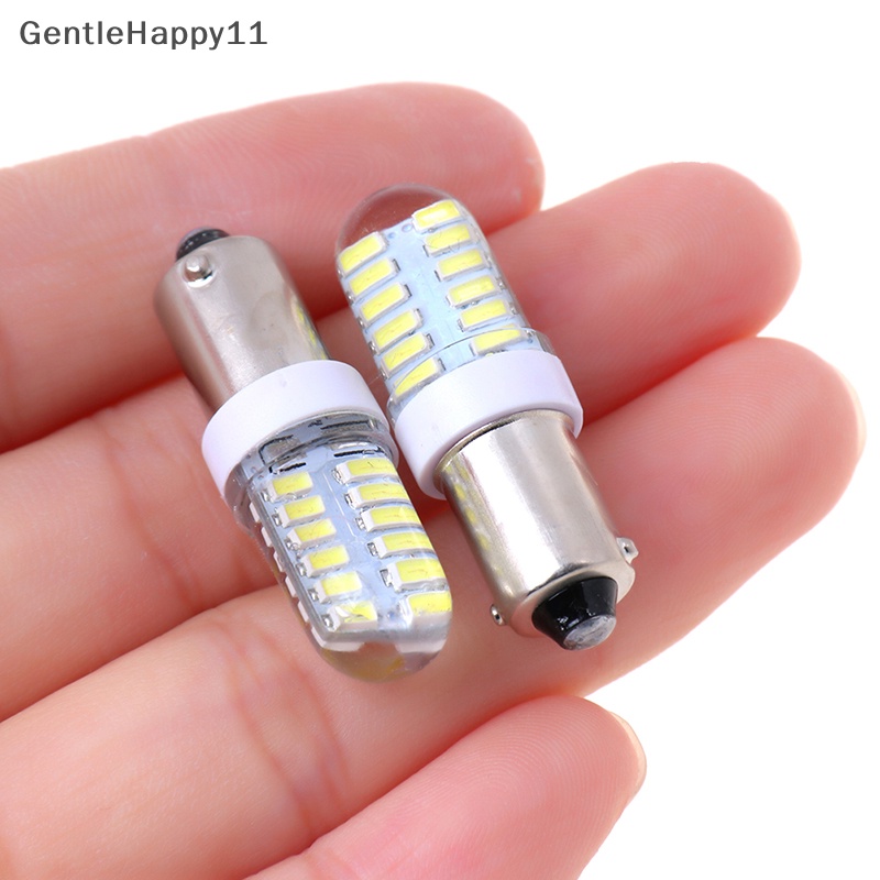 Gentlehappy 2X BA9S T11 T4W 301424smd 12v led Lampu Bohlam Samping Mobil interior lamps white id