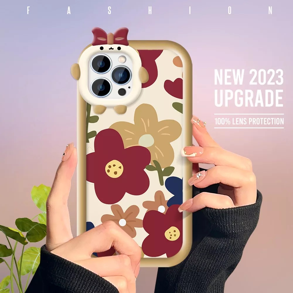 Case for  Xiaomi Poco X3 X3 Pro X3 NFC Poco X3 GT Flower Little Monster Shockproof Soft Silicon Phon