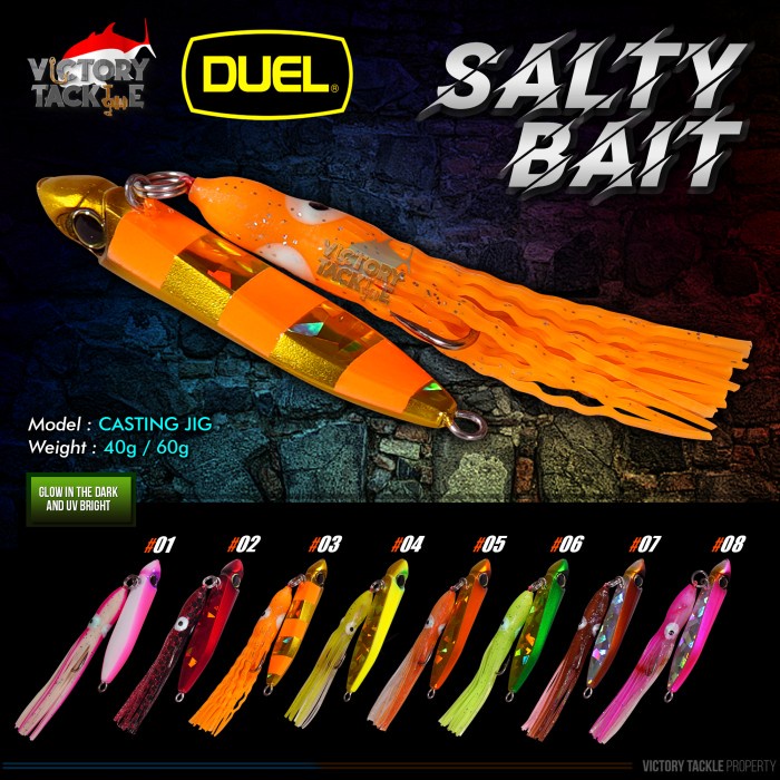 Umpan Pancing Metal Jig Duel Salty Bait 40 60 Gram jig killer