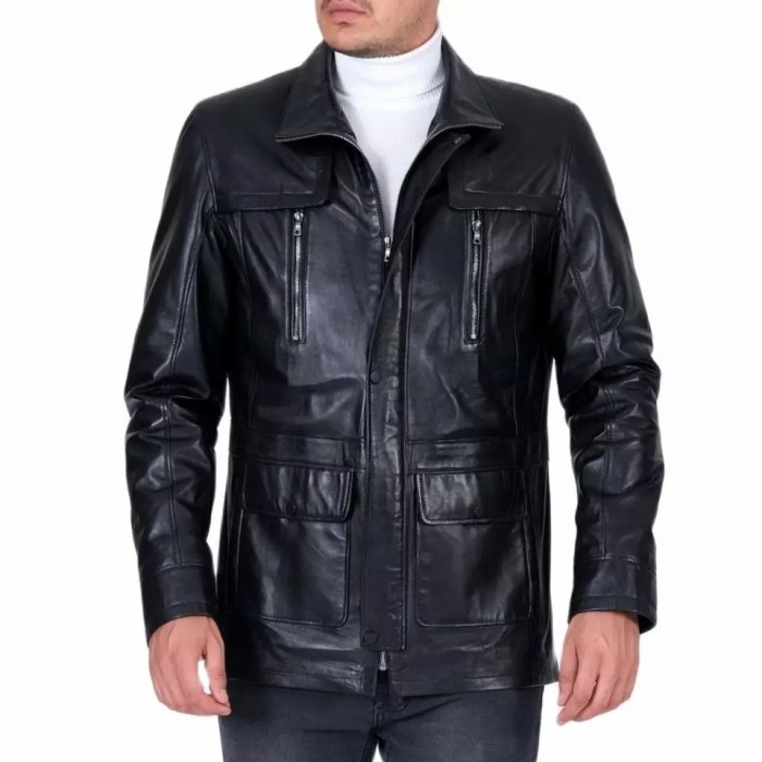 jaket kulit cowok dari kulit asli domba/ jaket kulit safari pria 100% original dari kulit domba Garu