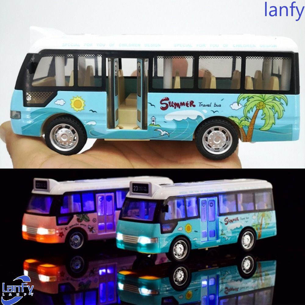 Lanfy Model Bus Wisata Mainan Kendaraan Model Bus Mainan Mobil Diecasts Mainan Mobil Indah Model Bus Paduan Kota Wisata Mobil Untuk Hadiah Ulang Tahun