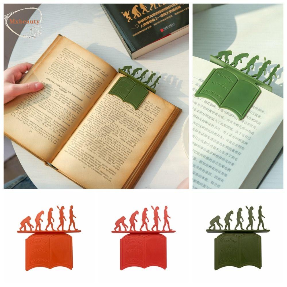 Mxbeauty Kertas 3D Bookmark 3warna Lucu Hadiah Ulang Tahun Penanda Bacaan Tangan Pembatas Teori Evolus Penanda Halaman Buku Untuk Pecinta Buku