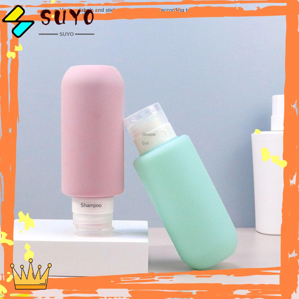 Suyo 200ml Botol Silikon Shower Gel Cuci Tangan Isi Ulang Wadah Pencet Kapasitas Besar