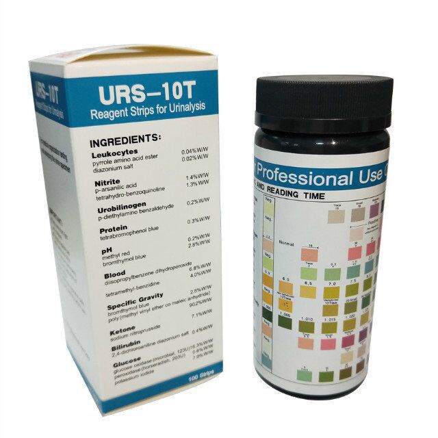 (COD) URINALYSIS REAGENT STRIP 10 PARAMETER 100 STRIP TEST URINE VERIFY